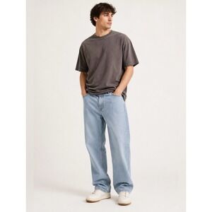 Hollister Loose Fit Jeans Mens 34x34 Light Wash New Baggy Skater Denim Gorpcore